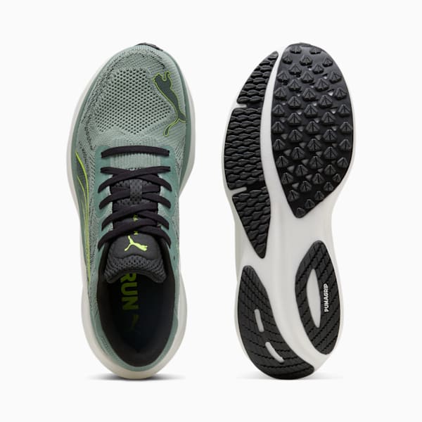 Tenis de correr Magnify NITRO 2 para hombre, Green Moon-Yellow Alert, extralarge